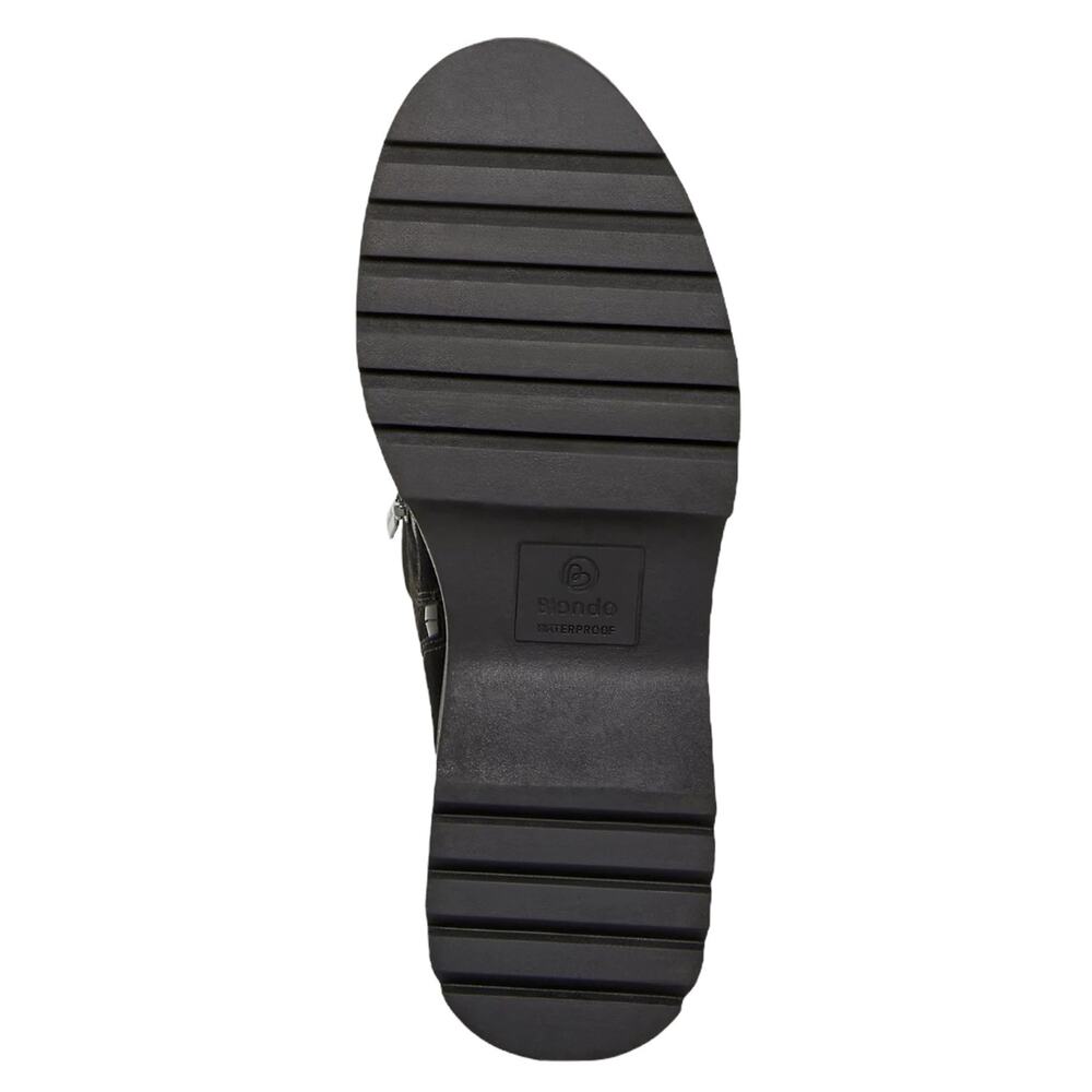 Aqua College Women's Gina Suede Waterproof Platform Boots Black Size 10 - Picture 4 of 4
